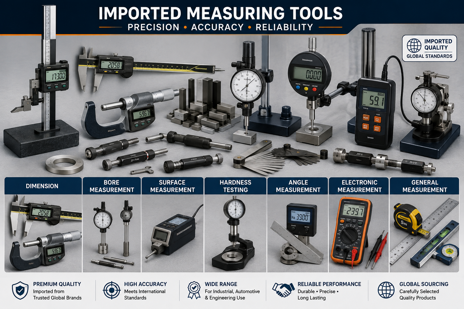 Measuring Tools Supplier in India | Precision & Industrial Measuring Tools