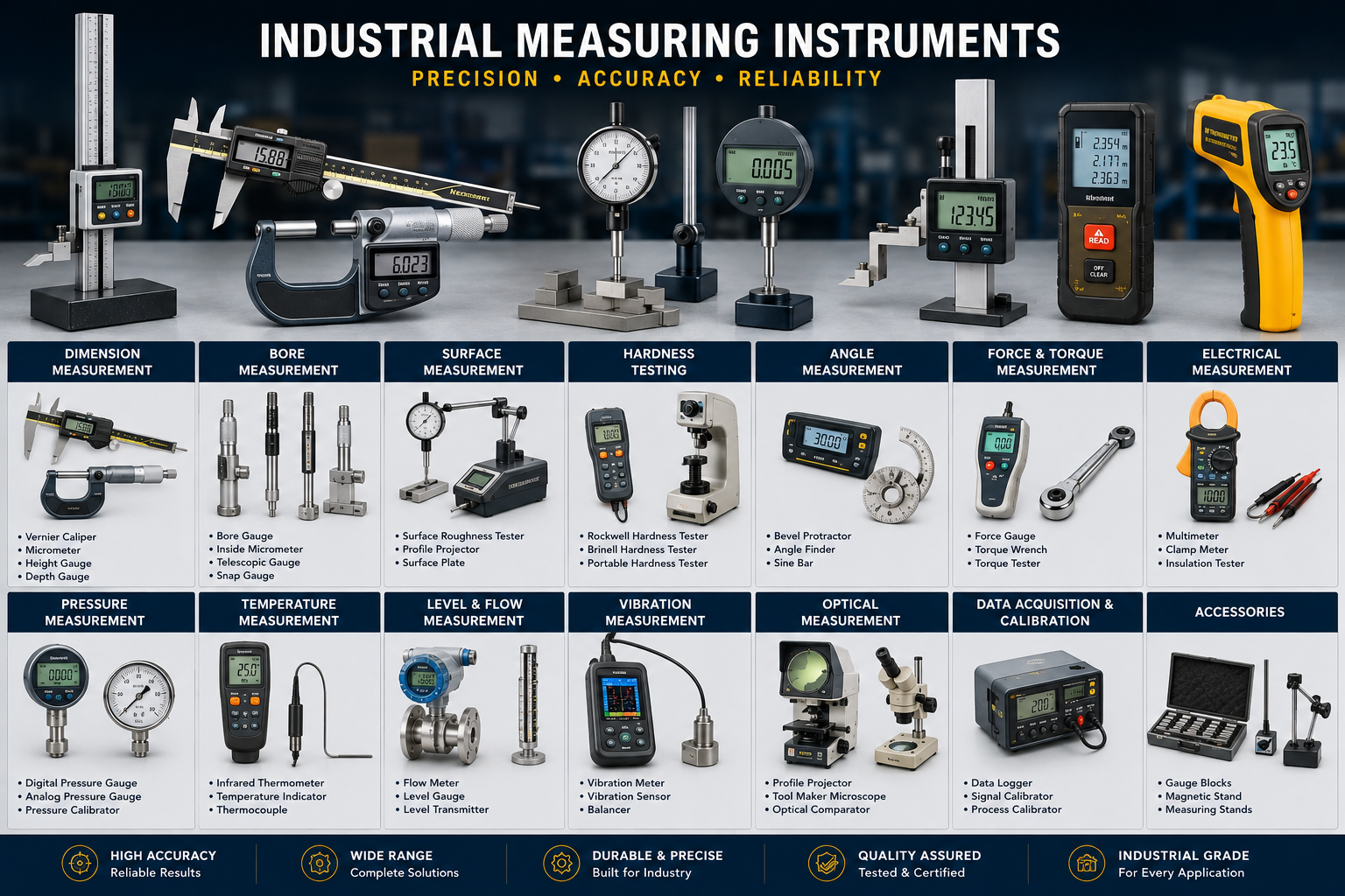 Industrial Measuring Instruments | Precision Measurement Tools in India