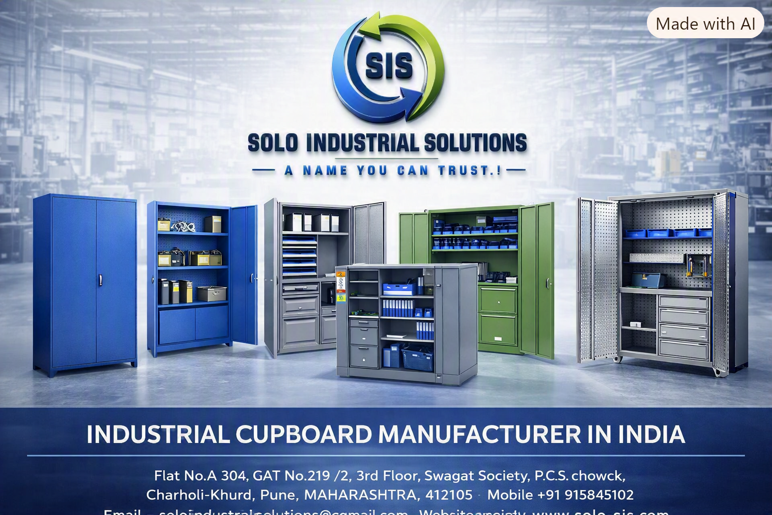 Industrial Cupboard Manufacturer in India | Heavy-Duty Storage Cabinets