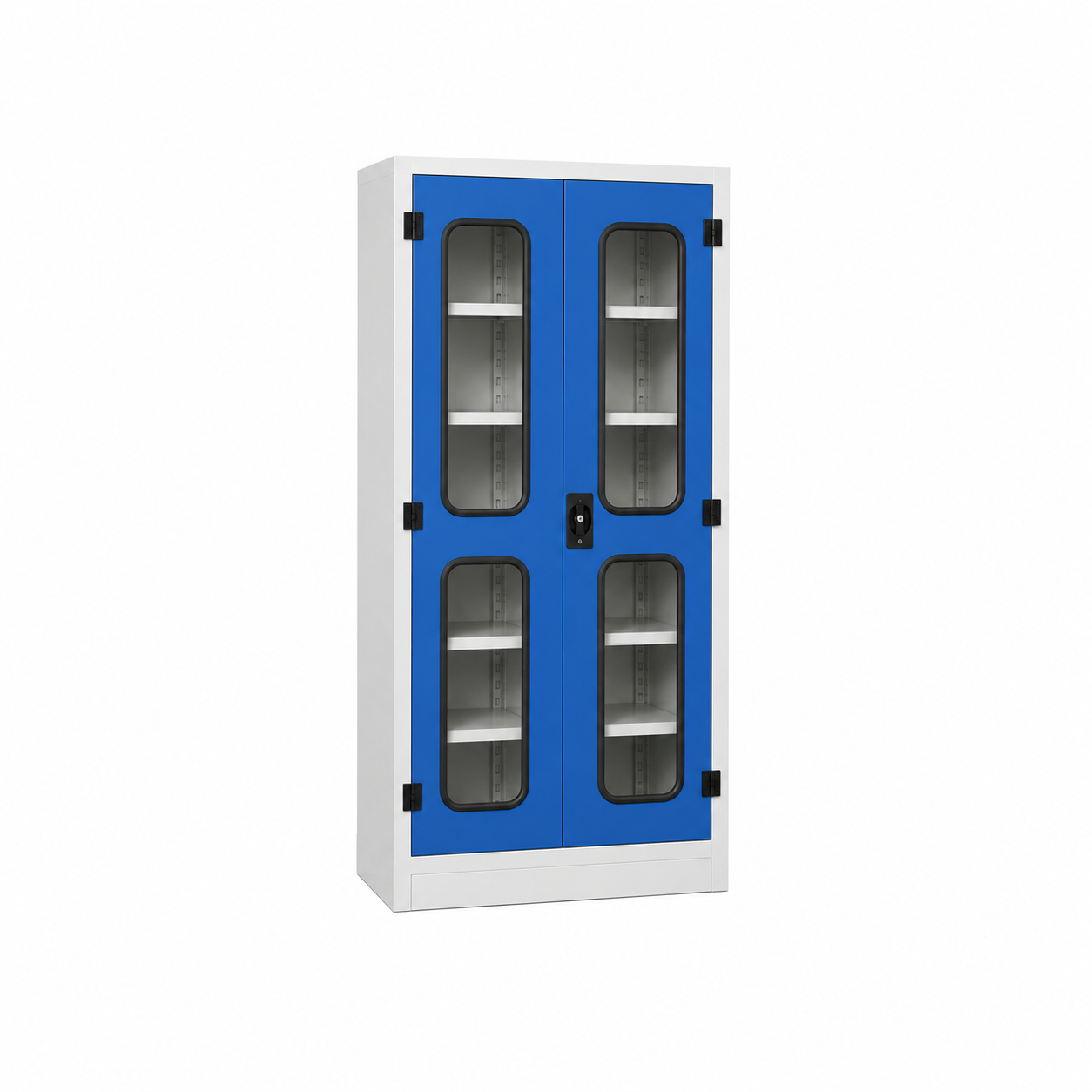 Industrial Double Door Glass Storage Cabinet