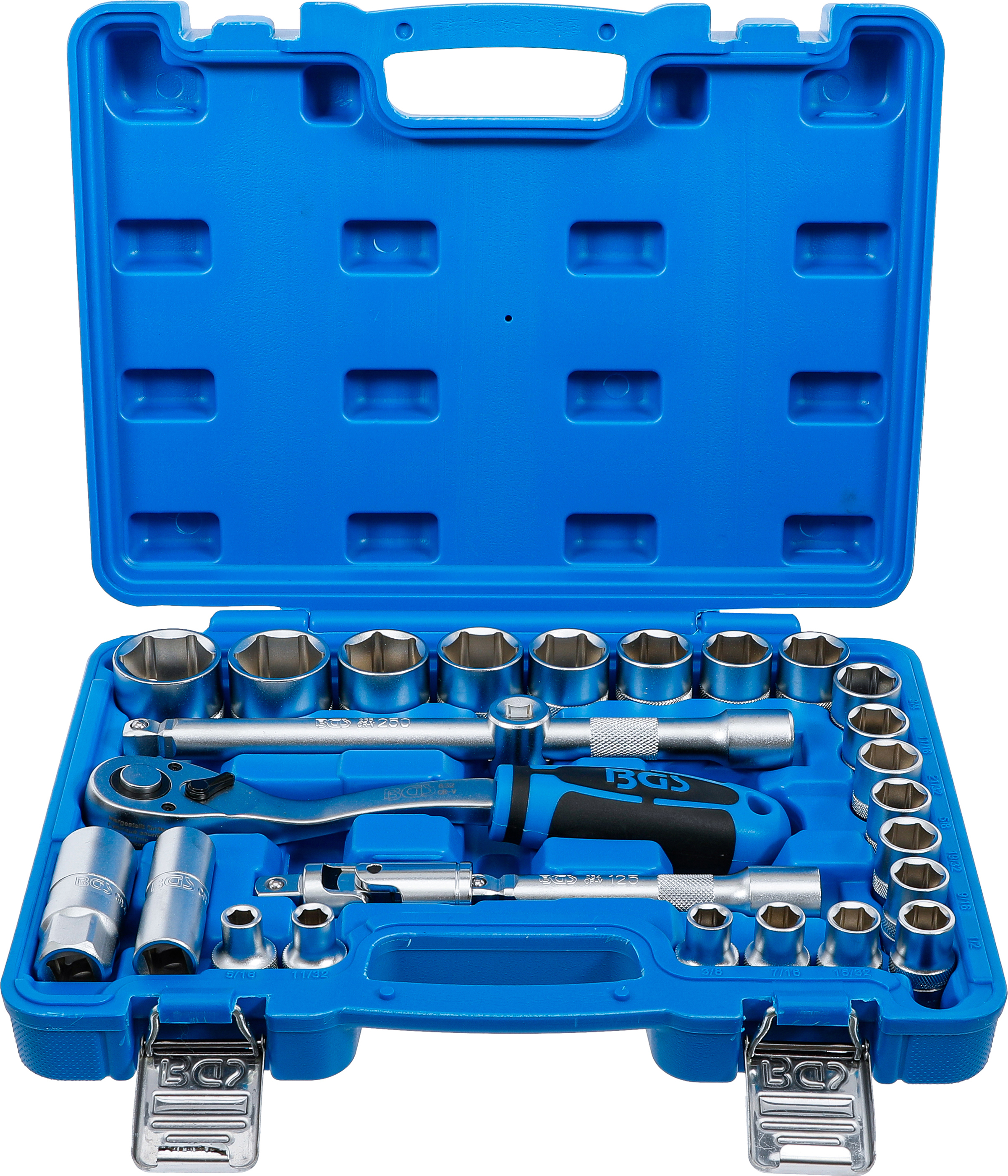 BGS Technic 2216 – 27-Piece 1/2" Inch Socket Set
