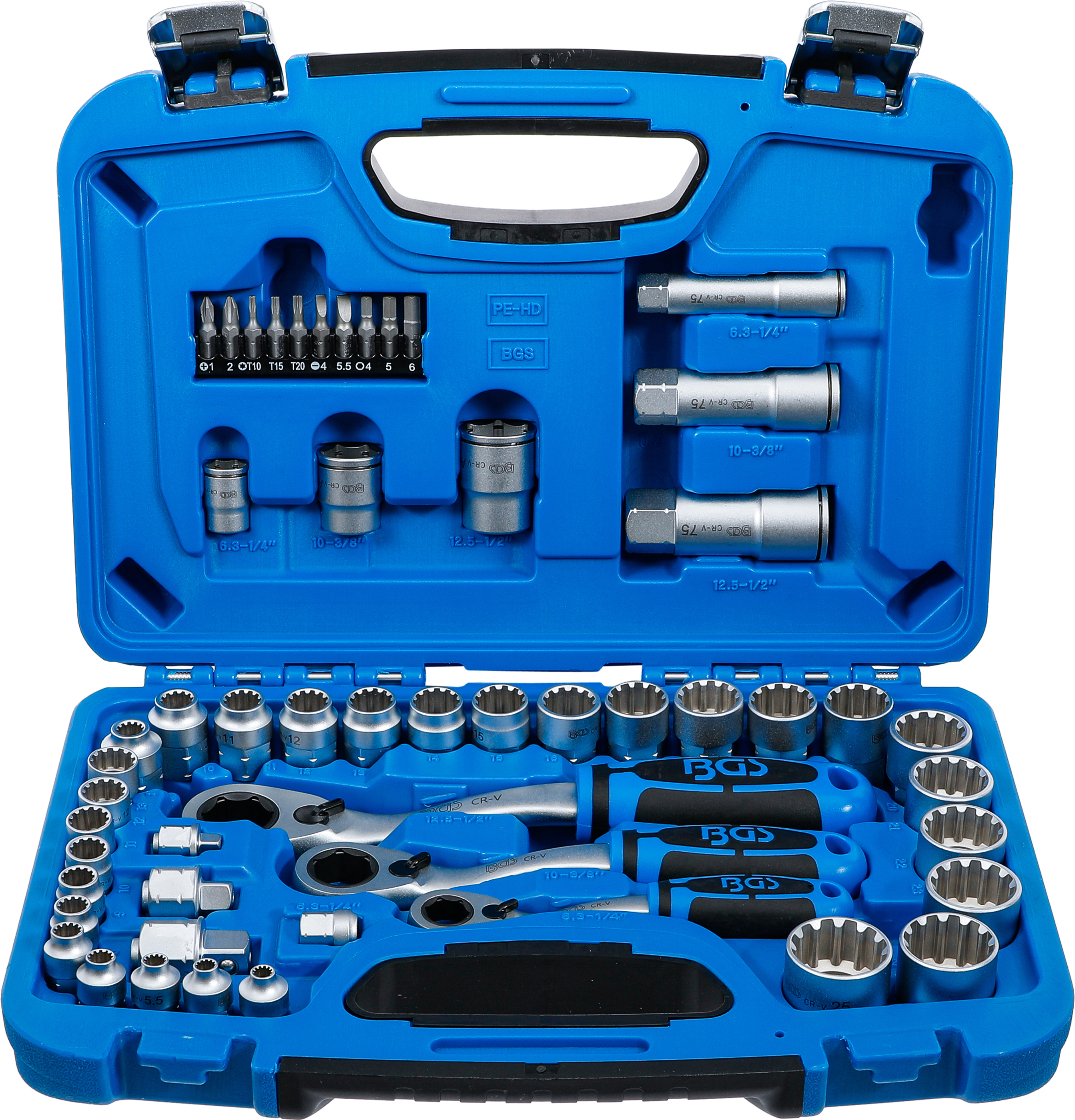 BGS Technic 2181 – 52-Piece Go-Through Gear Lock Socket Set