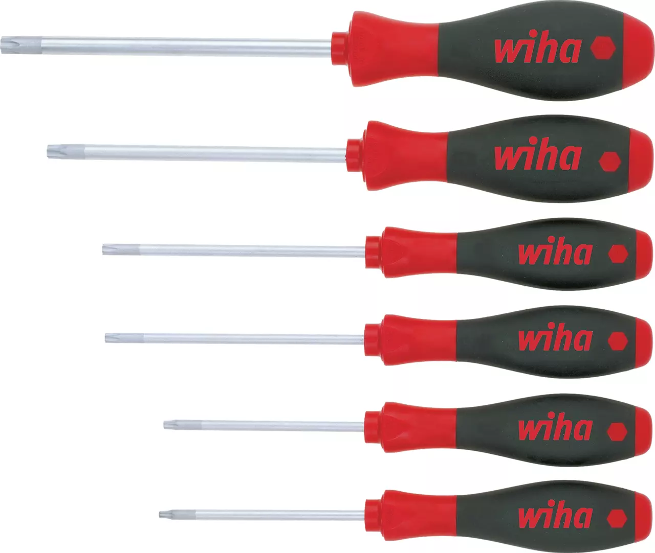 WIHA 07155 SoftFinish® TORX® Screwdriver Set 6-Piece – T10 to T40