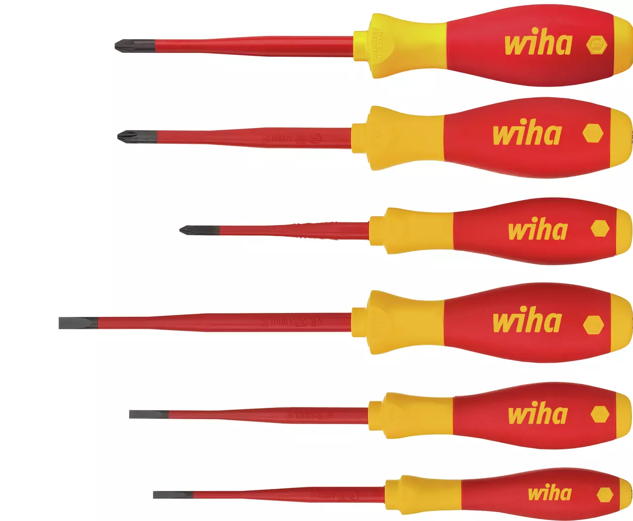 WIHA 41003 SoftFinish Electric SlimFix VDE Screwdriver Set 12-Pcs