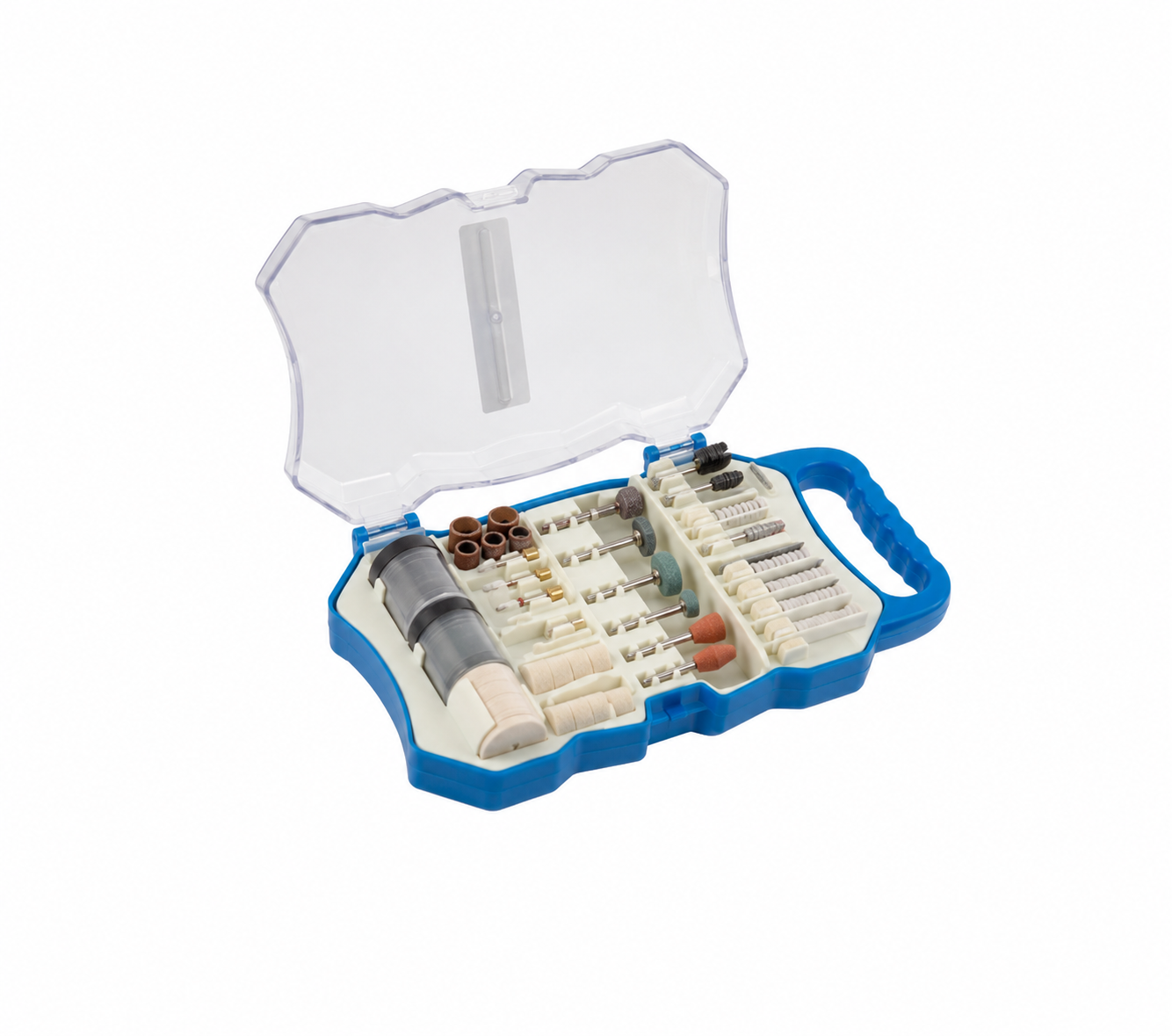 HOGERT HT2E116 Set of spare accessories for the mini grinder 71 pcs