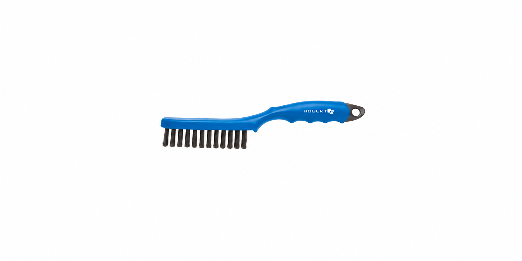 HOGERT HT3B622 Wire brush, four-row stainless steel wire