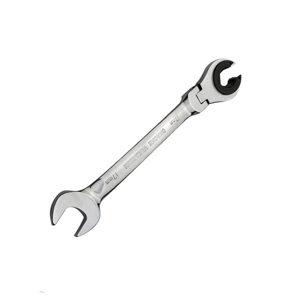 HOGERT HT1R071 Semi-open wrench with ratchet 10 mm