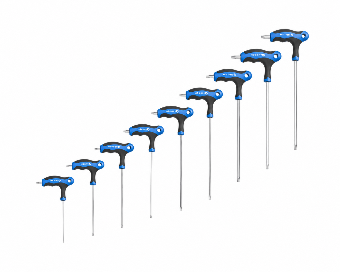 HOGERT HT1W881 Set of T-handle torx security wrenches