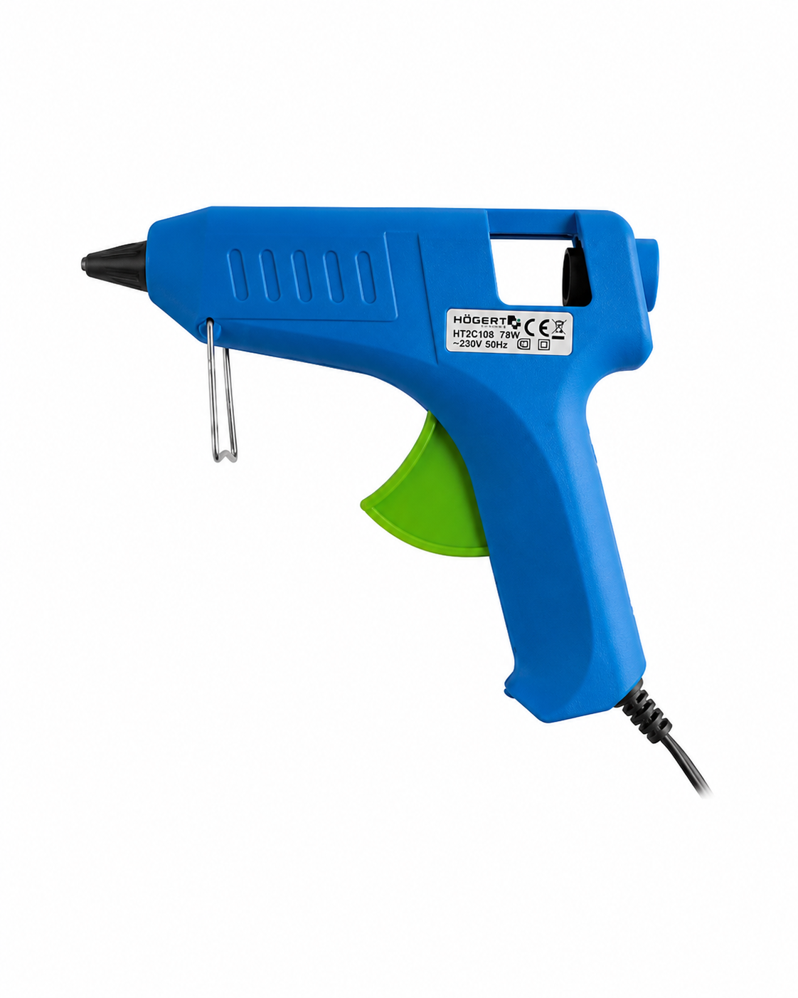 HOGERT HT2C108 Hot glue gun, 78W, for 11.2 mm glue sticks