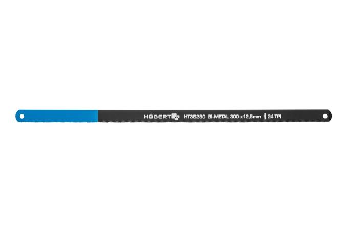 HOGERT HT3S280 Hacksaw blades 300 mm, width 12,5 mm, HSS steel, Bi- metallic, 24 TPI, 2 pieces