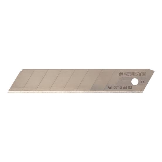 HOGERT HT4C661 Snap-off blades 9 mm, SK5 steel, 10- piece blister